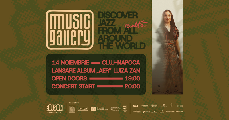 Cluj-Napoca: Lansare album "AER" Luiza Zan la Music Gallery