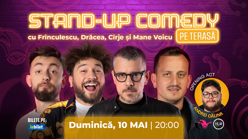 The Fool Terasa: Stand-up comedy cu Drăcea, Cîrje, Mane Voicu și Frînculescu
