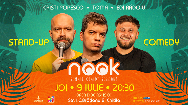 Chitila: Stand-up comedy cu Toma, Popesco și Edi Rădoiu
