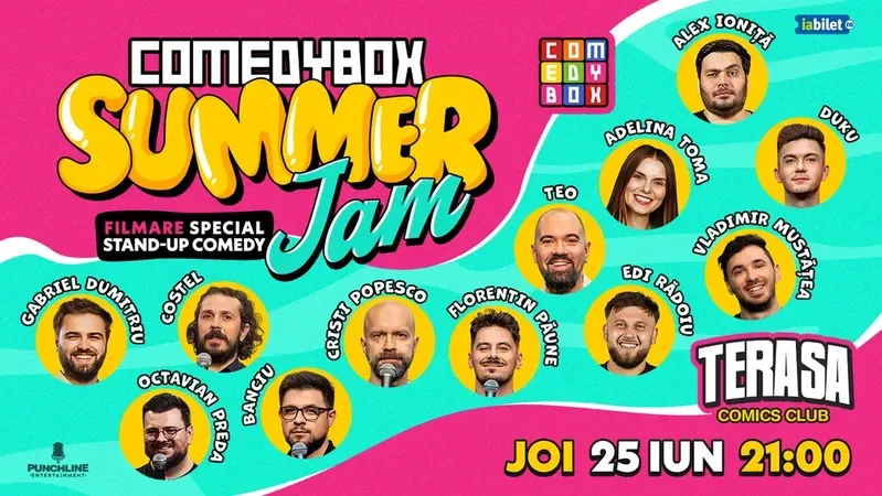 Filmare Stand-up Comedy SummerJam pe Terasa ComicsClub! - Show 2