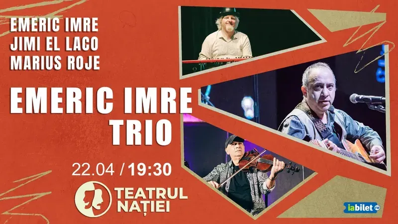 Ploiești: Concert Emeric Imre Trio - cu Jimi El Laco și Marius Roje