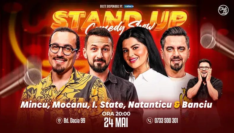 Stand-up cu Mincu, Mocanu, Ioana State, Natanticu, Banciu la Club 99