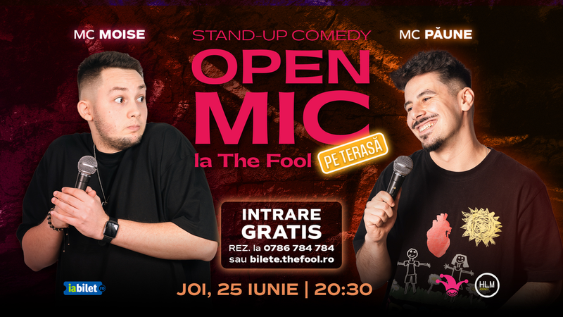 The Fool Terasa: Open Mic: MCs Moise & Păune