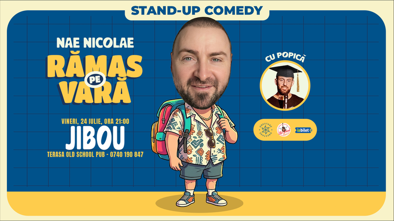 Jibou: „Ramas pe vara” – Stand-up cu Nae Nicolae si Popica