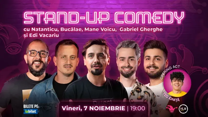 The Fool: Stand-up comedy cu Bucălae, Mane Voicu, Natanticu, Gabriel Gherghe și Edi Vacariu