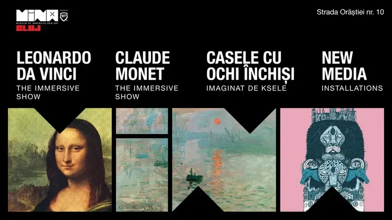 Leonardo Da Vinci + Claude Monet + Casele cu ochi inchisi & New Media Installations