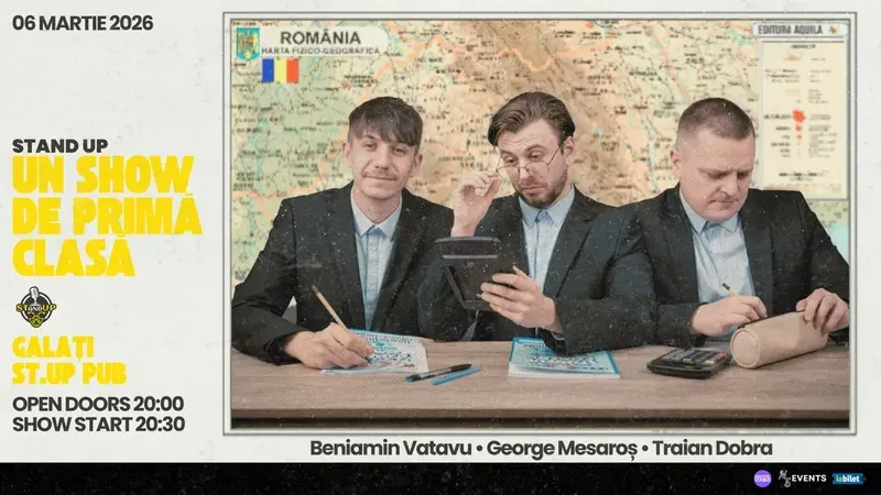 Galați: Un Show de Primă Clasă | Stand-up Comedy cu Beniamin Vatavu, George Mesaroș și Traian Dobra