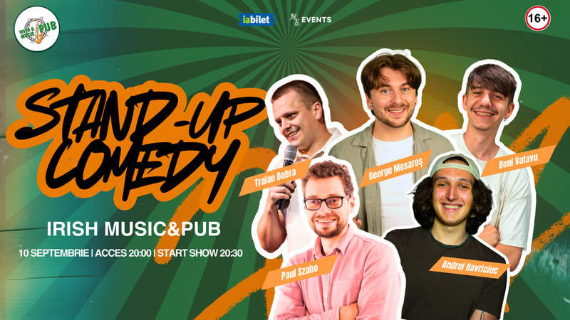 Cluj-Napoca: Stand-Up Comedy cu Dobra, Szabo, Beni, George și Havriciuc