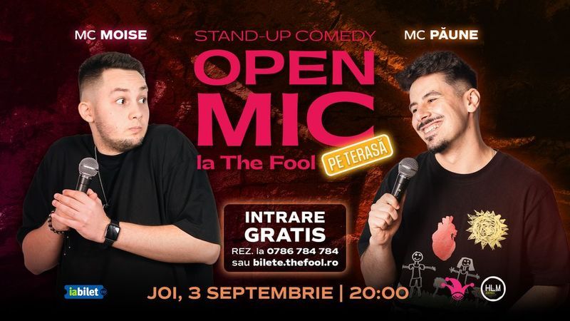 The Fool Terasa: Open Mic: MCs Moise & Păune