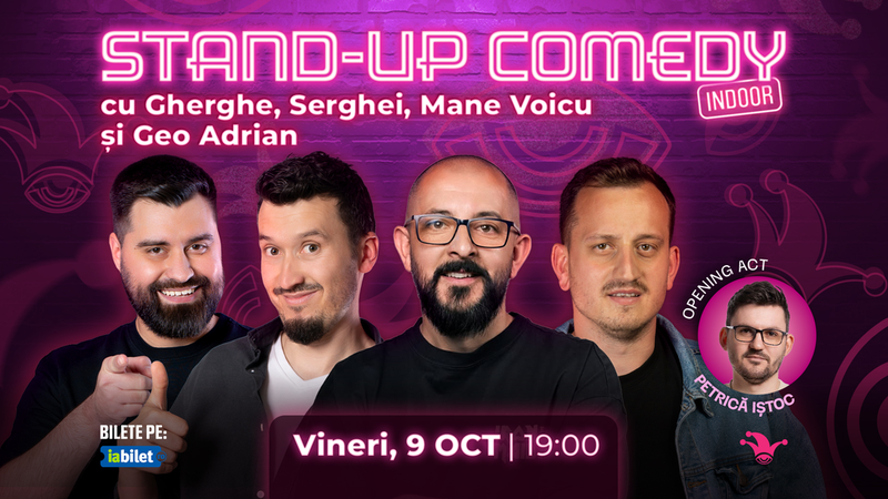The Fool: Stand-up comedy cu Mane Voicu, Gherghe, Serghei și Geo Adrian