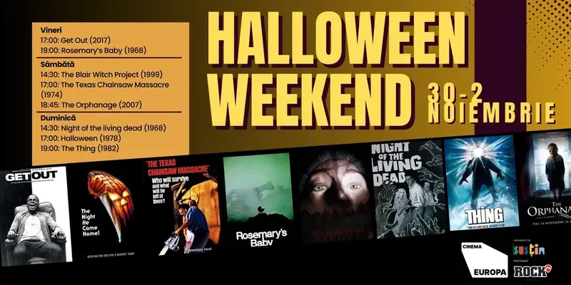 Halloween weekend - Vrăji, teroare și groază în stare pură