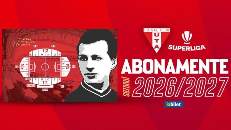 Abonament UTA Arad sezon 2026-2027