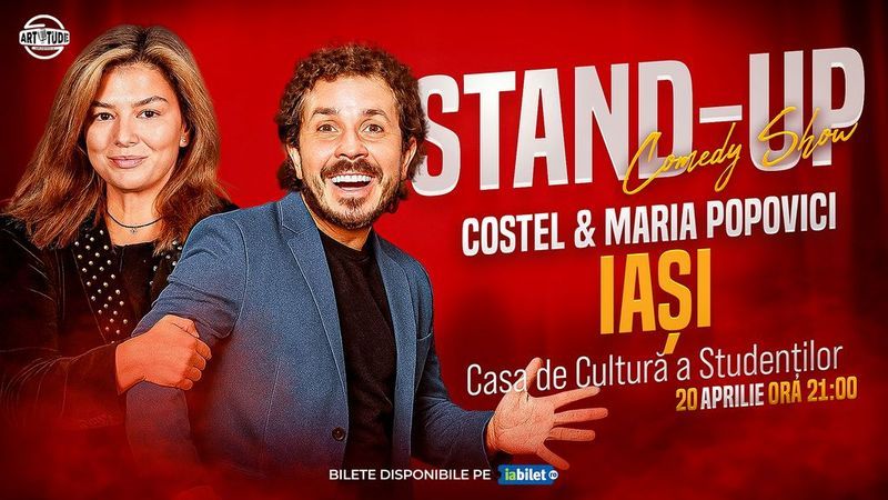 Iasi: Costel și Maria Popovici - Stand Up Comedy Show 2