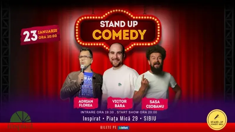 Sibiu: Stand-Up Comedy cu Băra, Sașa & Adrian