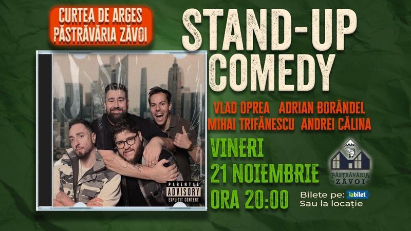 Curtea de Arges: Stand-up comedy cu Oprea, Calina, Borandel și Trifanescu
