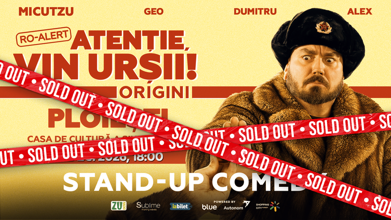 Ploiesti: Stand-up Comedy cu Micutzu, Geo Adrian si George Dumitru - “Atentie, vin ursii!” - ORA 18:00