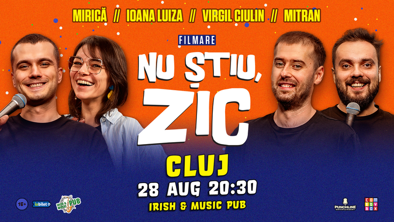 Cluj-Napoca: Nu Știu, Zic! cu loana Luiza, Virgil Ciulin, Mirică și Mitran (Show Filmat)