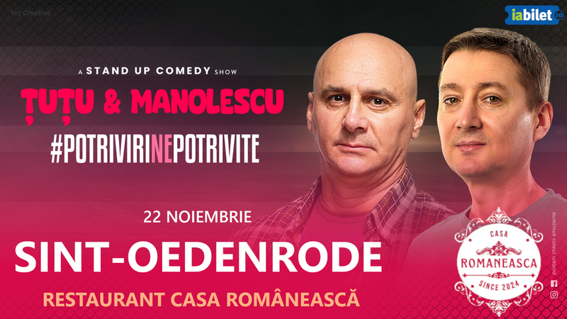 Sint-Oedenrode: Stand-up Comedy - Dan Tutu si Cristi Manolescu