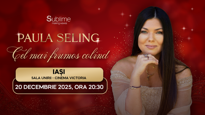 Iasi: Paula Seling - “Cel mai frumos colind” - 20:30