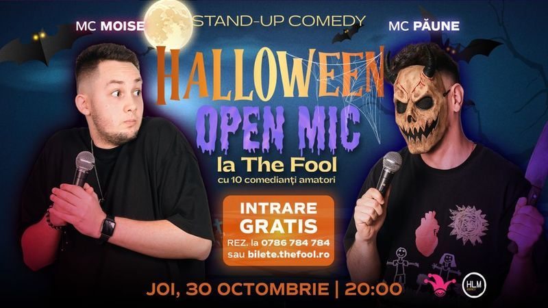The Fool  Halloween Open Mic: MCs Moise & Păune