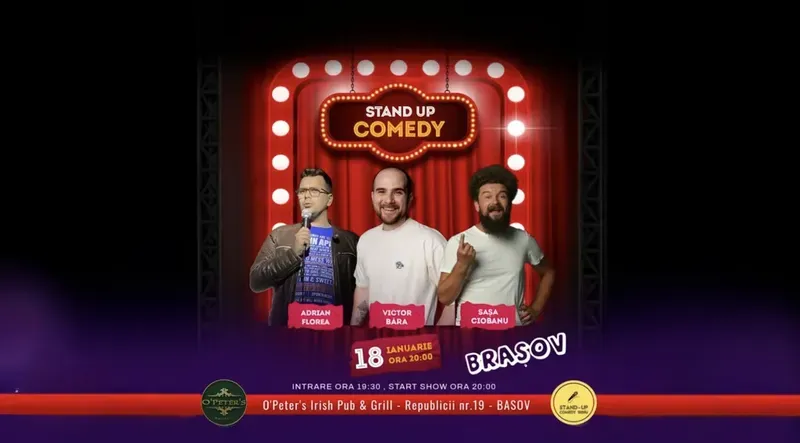 Brasov: Stand-Up Comedy cu Băra, Sașa & Adrian