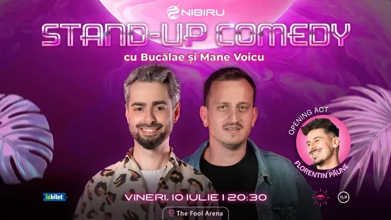 Costinești: The Fool Arena: Stand-up comedy cu Radu Bucalae și Mane Voicu