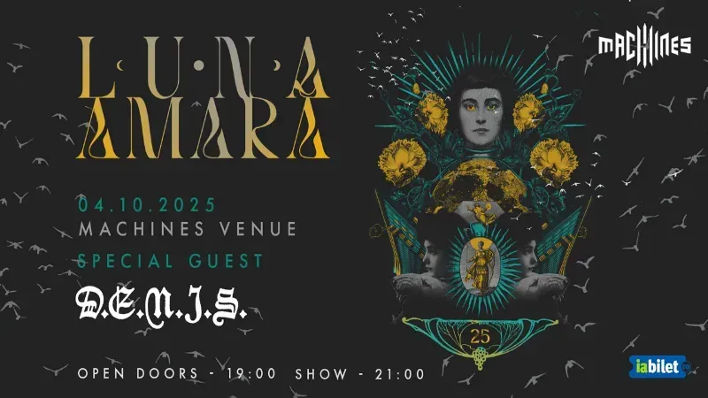 Cluj-Napoca: Concert Luna Amara - 25 de ani - electric + D.E.N.I.S.