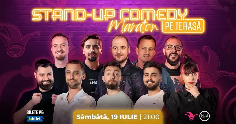 The Fool: Stand-up Comedy Maraton pe terasă cu: Natanticu, Andrei Ciobanu, Gherghe, Mane Voicu, Cîrje, Geo Adrian, Teodora Nedelcu, Dobrotă, George Dumitru și Edi Vacariu