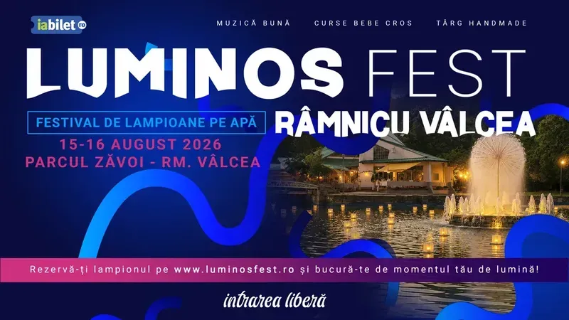 Râmnicu Valcea: LUMINOS Fest - Festival de lampioane pe apă