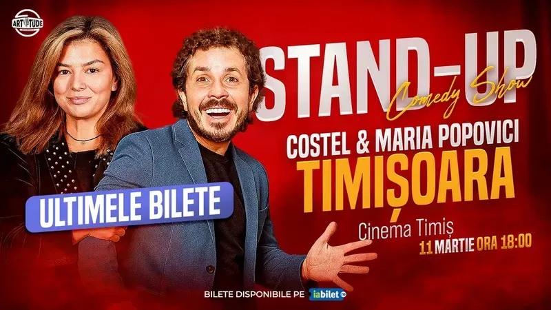 Timisoara: Costel și Maria Popovici - Stand Up Comedy Show 1 | ora 18:00