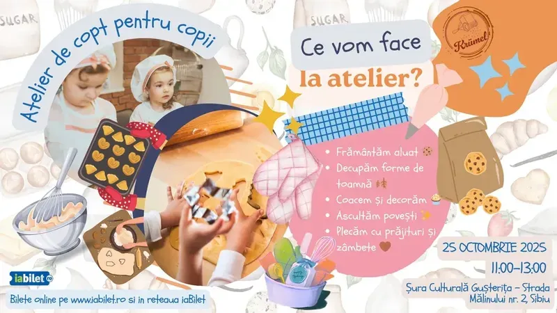 Sibiu: Krümel - Atelier de copt pentru copii