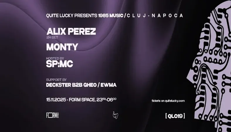 QUITE LUCKY 019 // 1985 MUSIC w/ ALIX PEREZ, MONTY, SP:MC // FORM SPACE