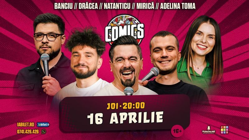 Stand-up cu Natanticu, Drăcea, Banciu, Adelina și Mirică la ComicsClub!