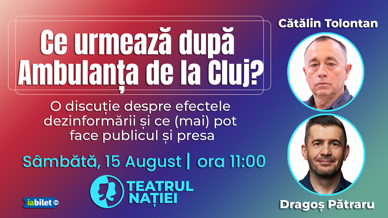 Ploiești:  Workshop cu Cătălin Tolontan și Dragoș Pătraru